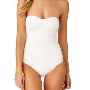Anne Cole White One Piece Swimsuit